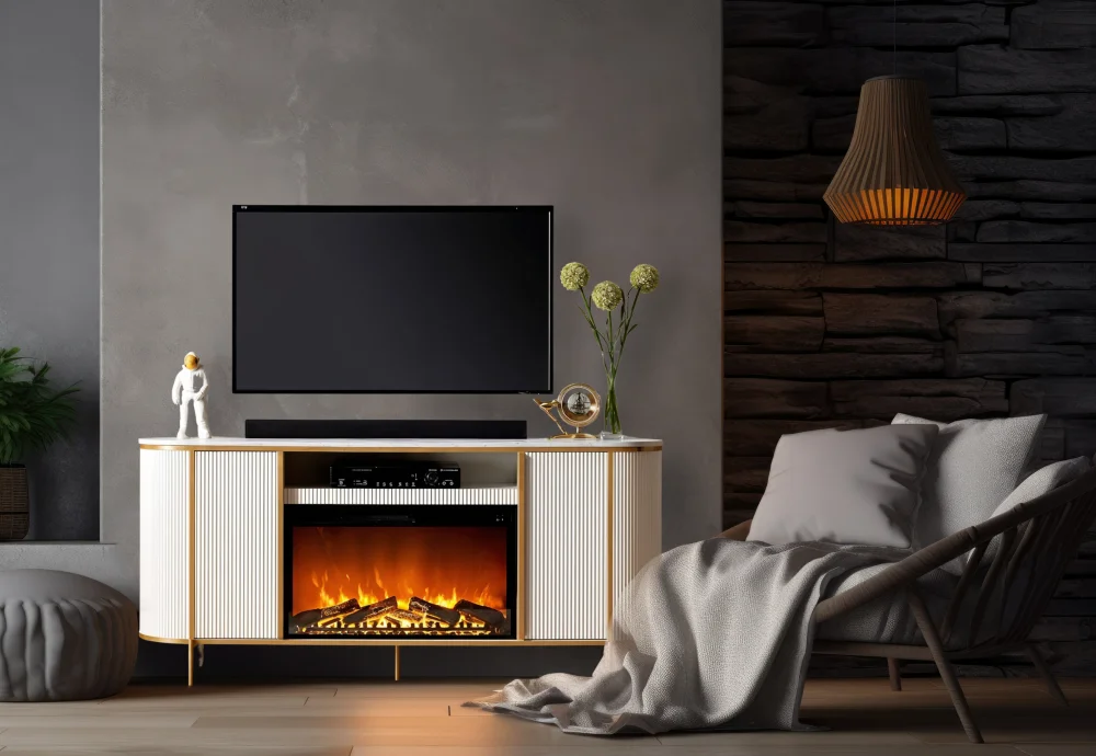 electric fireplace and heater